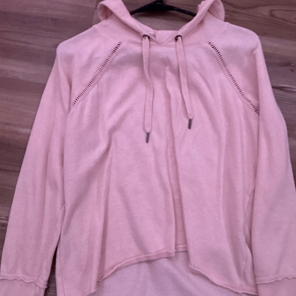 Pink cropped hoodie